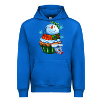 Cobalt snowman cupcake Urban Hoodie - AdoDesignShop