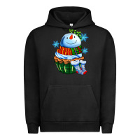 Pigment Black snowman cupcake Urban Hoodie - AdoDesignShop