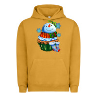Pigment Peanut Butter snowman cupcake Urban Hoodie - AdoDesignShop