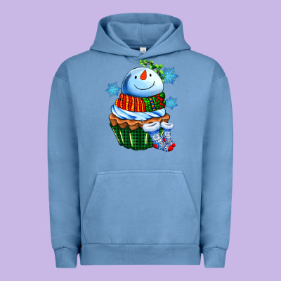 Snowman Cupcake Urban Hoodie Designed By Adodesignshop