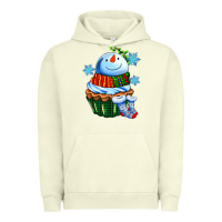 Pigment Pistachio snowman cupcake Urban Hoodie - AdoDesignShop