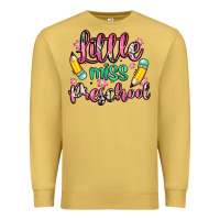 Antique Gold little miss preschool Premium Sweatshirt - Zillion Design Studio