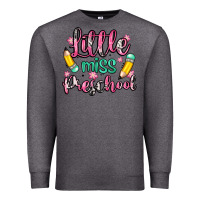 Charcoal Heather little miss preschool Premium Sweatshirt - Zillion Design Studio
