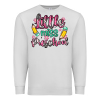 Dove Grey little miss preschool Premium Sweatshirt - Zillion Design Studio