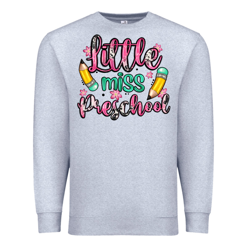 Little Miss Preschool Premium Sweatshirt by Zillion Design Studio | Teevron