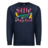 Navy little miss preschool Premium Sweatshirt - Zillion Design Studio