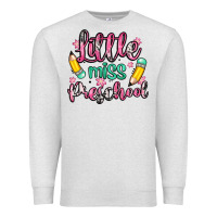 Oatmeal Heather little miss preschool Premium Sweatshirt - Zillion Design Studio