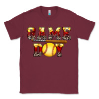 Burgundy game day softball Classic Tee - FaDigitalArtStudio