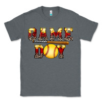Charcoal Heather game day softball Classic Tee - FaDigitalArtStudio
