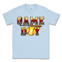 Dusty Blue game day softball Classic Tee - FaDigitalArtStudio