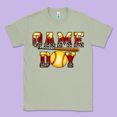 Game Day Softball Classic Tee Designed By Fadigitalartstudio