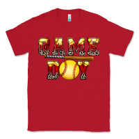 Red game day softball Classic Tee - FaDigitalArtStudio