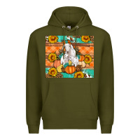 Goat Family Fall Pumpkins Gemstone Premium Hoodie | Teevron