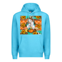 Ocean Blue Goat family fall pumpkins gemstone Premium Hoodie - Artiststas
