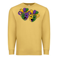 Antique Gold mardi gras mask Premium Sweatshirt - RanaPortraitStore