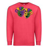 Cardinal mardi gras mask Premium Sweatshirt - RanaPortraitStore
