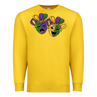 Lemon mardi gras mask Premium Sweatshirt - RanaPortraitStore