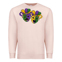 Pale Pink mardi gras mask Premium Sweatshirt - RanaPortraitStore