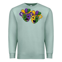Seafoam mardi gras mask Premium Sweatshirt - RanaPortraitStore