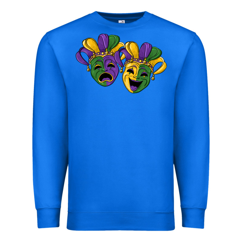Mardi Gras Mask Premium Sweatshirt by RanaPortraitStore | Teevron