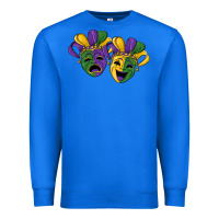 True Royal mardi gras mask Premium Sweatshirt - RanaPortraitStore