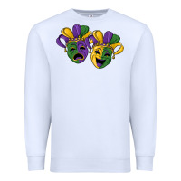 White mardi gras mask Premium Sweatshirt - RanaPortraitStore