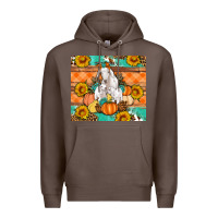 Coffee Goat family fall pumpkins gemstone Premium Hoodie - Artiststas