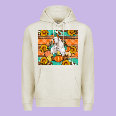 Goat Family Fall Pumpkins Gemstone Premium Hoodie Designed By Artiststas