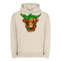 Pigment French Oak St. Patrick’s Day Long Hair Shaggy Cow Urban Hoodie - Jasminsmagicworld