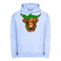 Pigment Grape Ice St. Patrick’s Day Long Hair Shaggy Cow Urban Hoodie - Jasminsmagicworld