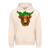 Sandshell St. Patrick’s Day Long Hair Shaggy Cow Urban Hoodie - Jasminsmagicworld