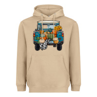 Mushroom Fall Pumpkin Farm Truck Heavyweight Hoodie - RanaPortraitStore