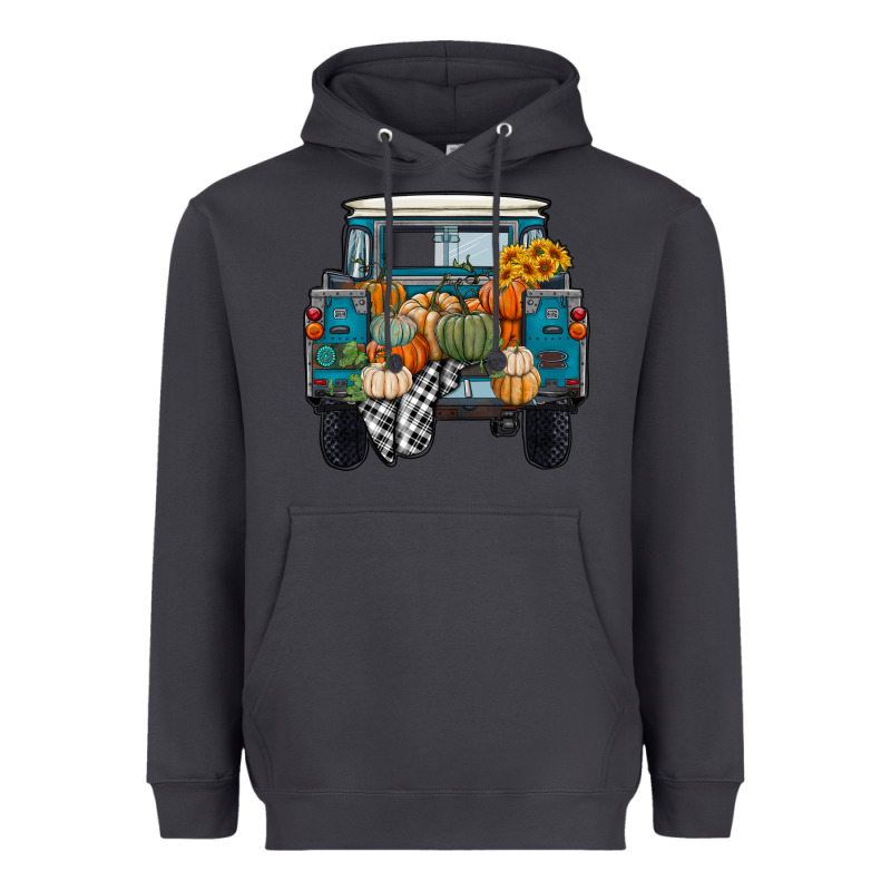 Fall Pumpkin Farm Truck Heavyweight Hoodie by RanaPortraitStore | Teevron