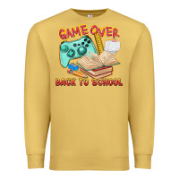 Antique Gold game over back to school Premium Sweatshirt - texasbilliewilder