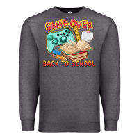 Charcoal Heather game over back to school Premium Sweatshirt - texasbilliewilder