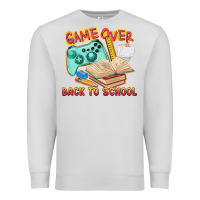 Dove Grey game over back to school Premium Sweatshirt - texasbilliewilder