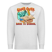 Oatmeal Heather game over back to school Premium Sweatshirt - texasbilliewilder