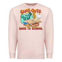 Pale Pink game over back to school Premium Sweatshirt - texasbilliewilder