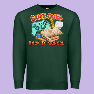 Game Over Back To School Premium Sweatshirt Designed By Texasbilliewilder