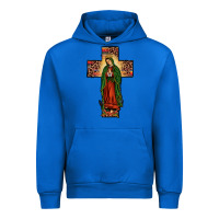 Cobalt our lady of Guadalupe cross Urban Hoodie - JahusDesignShop