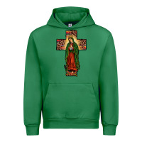 Emerald our lady of Guadalupe cross Urban Hoodie - JahusDesignShop