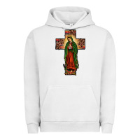 Pigment Lunar Rock our lady of Guadalupe cross Urban Hoodie - JahusDesignShop