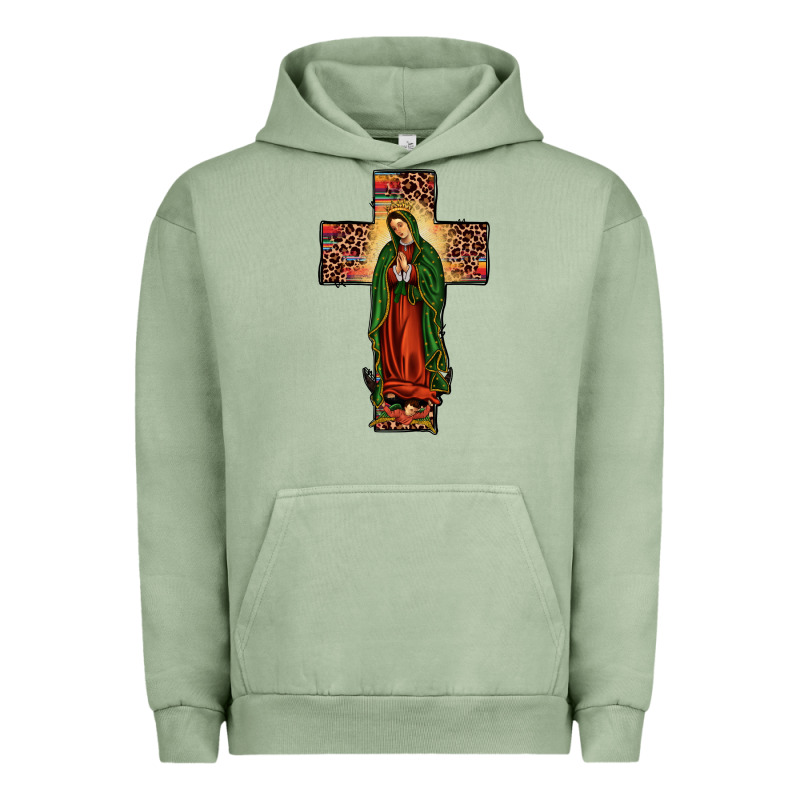 Our Lady Of Guadalupe Cross Urban Hoodie by JahusDesignShop | Teevron