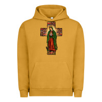 Pigment Peanut Butter our lady of Guadalupe cross Urban Hoodie - JahusDesignShop