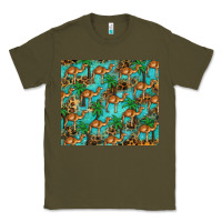 Army Green camel leopard Classic Tee - BarkalooDesign