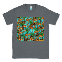 Charcoal Heather camel leopard Classic Tee - BarkalooDesign