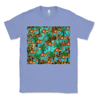 Colony Blue camel leopard Classic Tee - BarkalooDesign