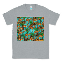 Heather Grey camel leopard Classic Tee - BarkalooDesign