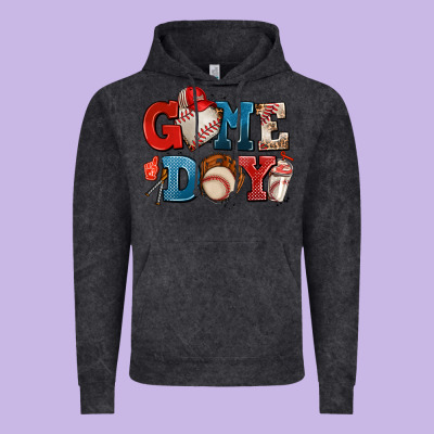 Game Day Baseball Vintage Hoodie Designed By Adodesignshop