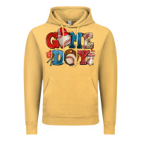 Vintage Mustard game day baseball Vintage Hoodie - AdoDesignShop